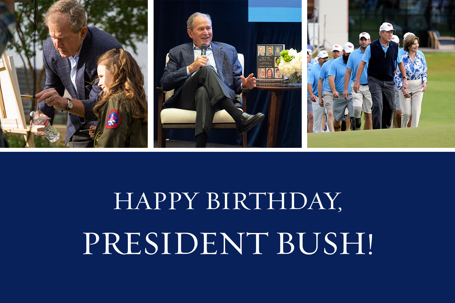 Happy birthday, President Bush!